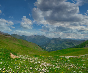 Fototapeta na wymiar Col Aubisque in the French Pyrenees