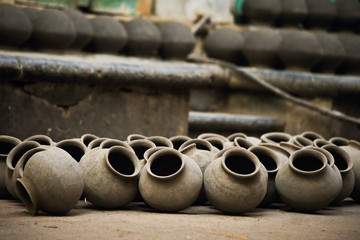 old clay pots