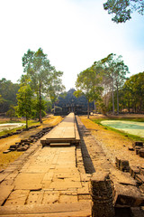 A beautiful view of Angkor Wat temple at Siem Reap, Cambodia.