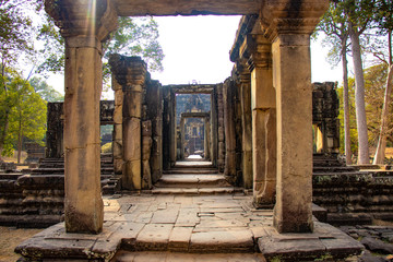 A beautiful view of Angkor Wat temple at Siem Reap, Cambodia.
