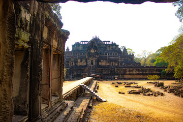 A beautiful view of Angkor Wat temple at Siem Reap, Cambodia.