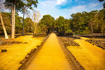 Fototapeta na wymiar A beautiful view of Angkor Wat temple at Siem Reap, Cambodia.