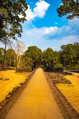 A beautiful view of Angkor Wat temple at Siem Reap, Cambodia.