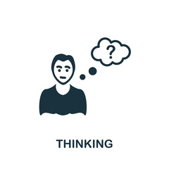 Thinking icon. Simple illustration from creative package collection. Creative Thinking icon for web design, templates, infographics and more