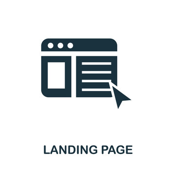 Landing Page icon. Simple illustration from creative package collection. Creative Landing Page icon for web design, templates, infographics and more