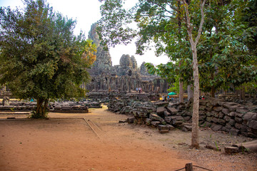 A beautiful view of Angkor Wat temple at Siem Reap, Cambodia.