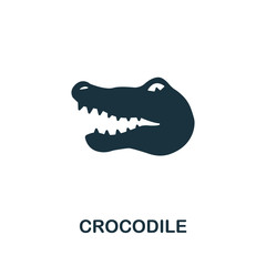 Obraz premium Crocodile icon from australia collection. Simple line Crocodile icon for templates, web design and infographics