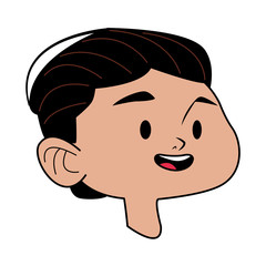 young man head avatar character