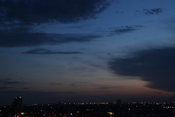 dark cloud almost night evening time 