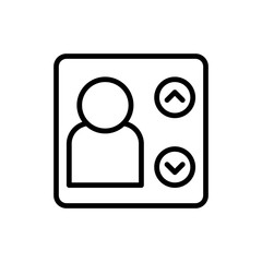 elevator line icon