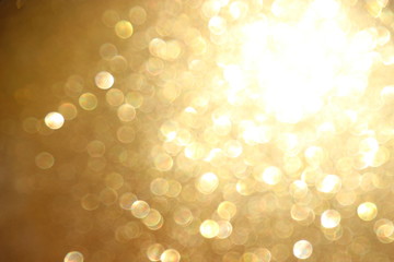 golden gillter blur background