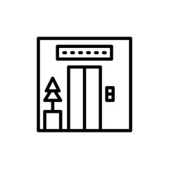 elevator line icon
