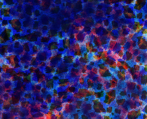 Hand drawn splatter and stroke concept for background.