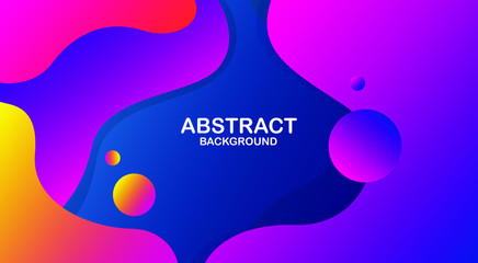 Colorful geometric background. Trendy gradient shapes composition. Cool background design for posters. Vector illustration. Eps 10