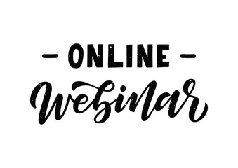 Online webinar hand drawn lettering