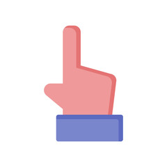 hand gesture flat icon