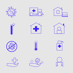 Minimalistic Icon Set for Healthcare