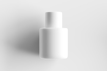 White cosmetic container mockup