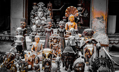 Antique decor shop in jaisalmer, india