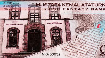 Mustafa Kemal Ataturk - first president of Turkey. Portrait photography made with turkish...