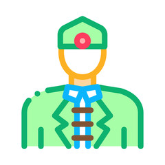 malaysian men icon vector. malaysian men sign. color symbol illustration