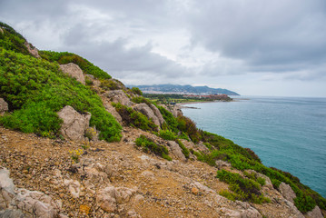 Fototapeta na wymiar The coast of the Mediterranean Sea. Spain