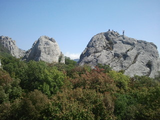 rock in the mountains