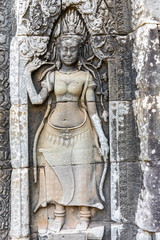 Fototapeta na wymiar Apsara bayon temple, Siem Reap, Cambodia.