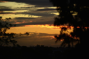 Clouds at sunset