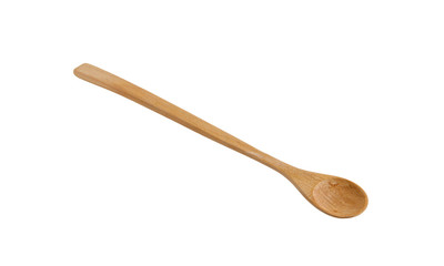 wooden spoon isolated on white background