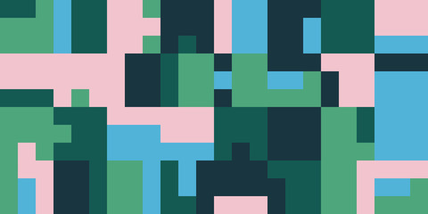 Unusual Abstract Geometric Artwork Composition