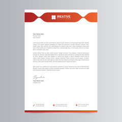 Professional And Modern Letterhead Template Design	
