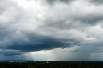thunder storm sky Rain clouds