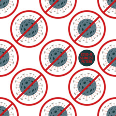 Naklejka premium corona virus 2019-nCoV pattern. Corona Virus in Wuhan, China, Global Spread, and Concept Stopping Corona Virus. Flu and lung disease spreading of world. Dangerous Chinese ncov corona virus, risk alert