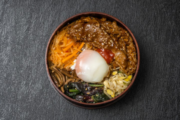ビビンパのお弁当　　bibimbap Korean food