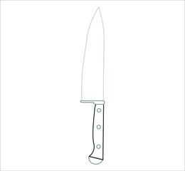 knife. illustration for web and mobile