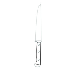 knife. illustration for web and mobile