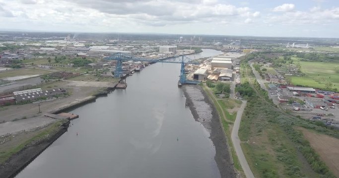 The born Transporter Bridge at Middlesbrough