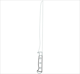 knife. illustration for web and mobile