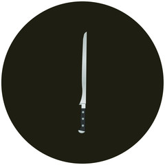 knife. illustration for web and mobile