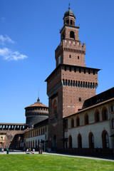 Naklejka premium The Sforza Castle