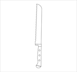 knife. illustration for web and mobile