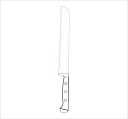 knife. illustration for web and mobile