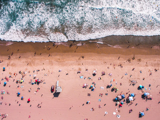 Drone photos of The beach taken in California 