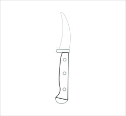 knife. illustration for web and mobile