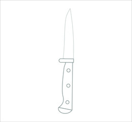 knife. illustration for web and mobile