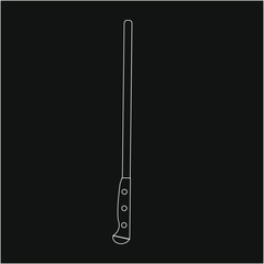 knife. illustration for web and mobile