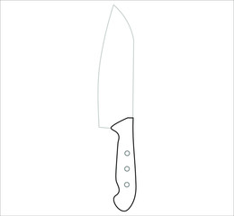 knife. illustration for web and mobile