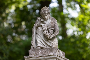 Fototapeta na wymiar National Memorial Museum Lychakiv Cemetery. Lviv, Ukraine.