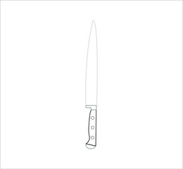 knife. illustration for web and mobile